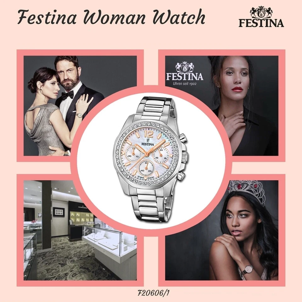 Orologio donna Ragazza Festina Boyfriend madreperla F20606/1 - Immagine 3 di 4