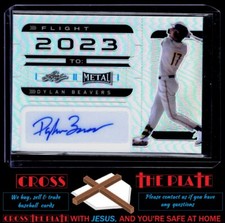 1-2022 Leaf Metal Flight 2023 Auto Silver Prismatic Dylan Beavers Orioles 6/10