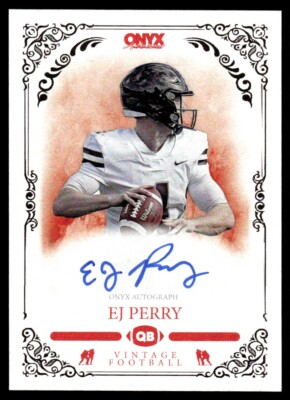 2022 Onyx Vintage Auto EJ Perry RC Auto Brown Bears #VAEP
