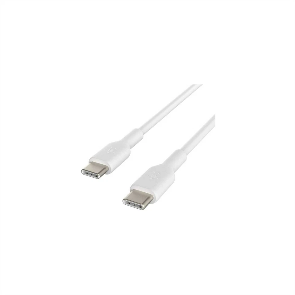 BELKIN BOOST CHARGE USB-C TO USB-C CABLE FAST CHARGE UP TO 60W NEW CAB003BT1MWH - Image 2 of 2