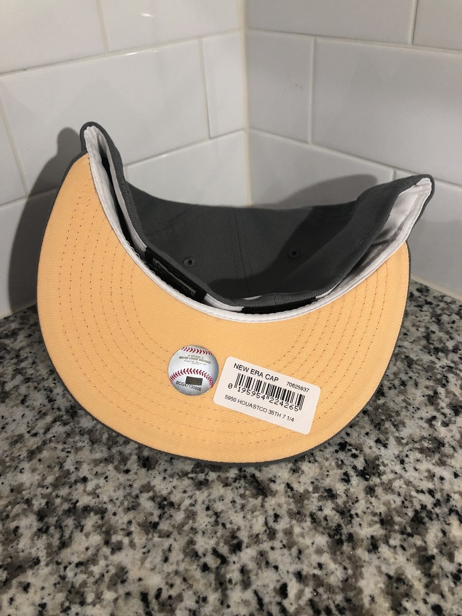 は Houston Astros New Era 59FIFTY 35th Anniversary Grey Peach