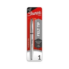 Sharpie Pen Stainless-Steel Felt Tip Fine Point Black Arts Office School Home