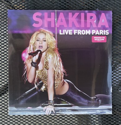 SHAKIRA LIVE IN PARIS 2 LP NEON PINK VINYL NEW SEALED RSD 2025 SONY