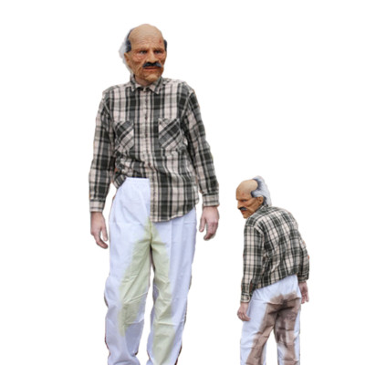 Bad Grandpa Funny Gag Old Man Grandfather Adult Halloween Costume Mask \u0026  Pants | eBay