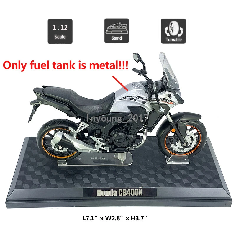 1/12 Honda CB400X Motorrad Modell Die-cast Spielzeug Model Geschenke Sammlung - Bild 2 von 4