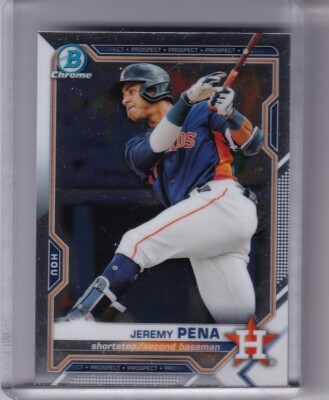 2021 BOWMAN CHROME #BCP11 JEREMY PENA ROOKIE RC HOUSTON ASTROS