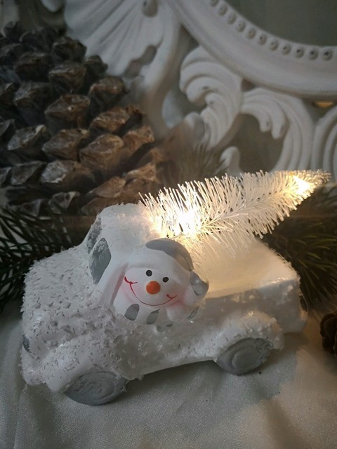 Regali Di Natale Shabby Chic.Decorazione Natalizia Pickup Illuminazione Led Dekoauto Natale Shabby Chic Ebay