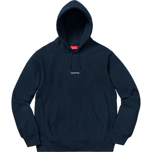 Sweat à capuche Supreme Trademark bleu marine XL