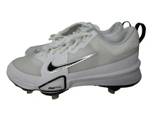 Nike Force Zoom Trout 9 Pro Baseball Cleats Platinum White FB2907-102 Mens  Sz 9