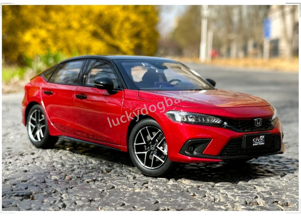 HONDA All New CIVIC 1/18 ミニカー 1:18 Honda Civic Hatchback 2023 Sport 240Turbo Diecast Model
