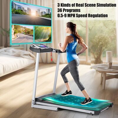 3HP Folding Treadmill Running Jogging Machine With Smart APP Control 476