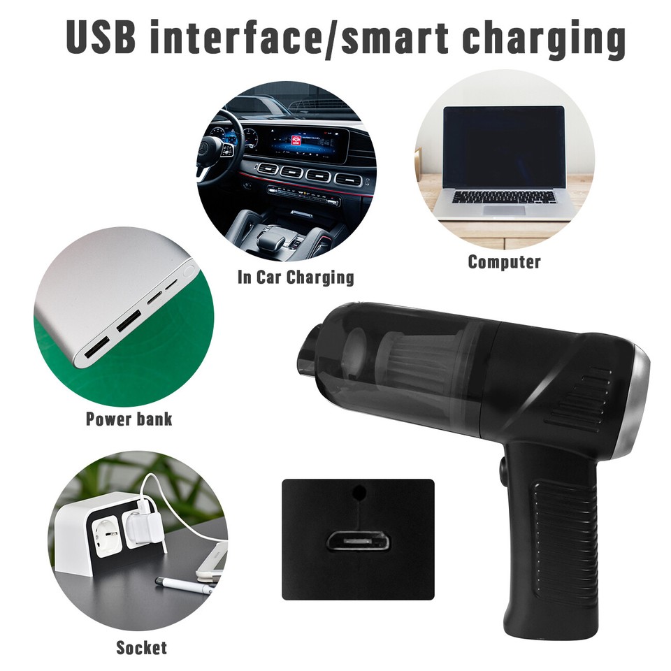 Portable Upgrade Mini Handheld Car Vacuum Cleaner Air Wireless