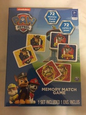 Nickelodeon Paw Patrol Memory Match Game | eBay