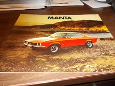 1974 Opel Manta 14-page Sales Catalog