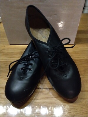 CAPEZIO Tele Tone Tap Leder. Schwarz . Black Oxford Lace Up Tap. Gr 9 (Gr.40)