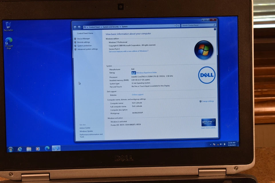 Dell Latitude E6420 Intel Core i5-2520M 4GB RAM 320GB HDD Windows 7 32bit Webcam - Image 4 of 4