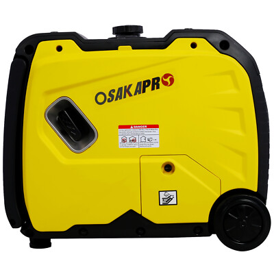 Super quiet Inverter Generator 4500w foldable handle W/Wheel 212cc 4 stroke CARB