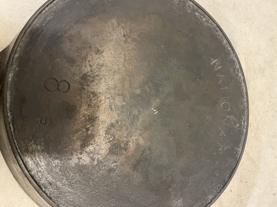 Vintage National Wagner No 8B Cast Iron Skillets eBay