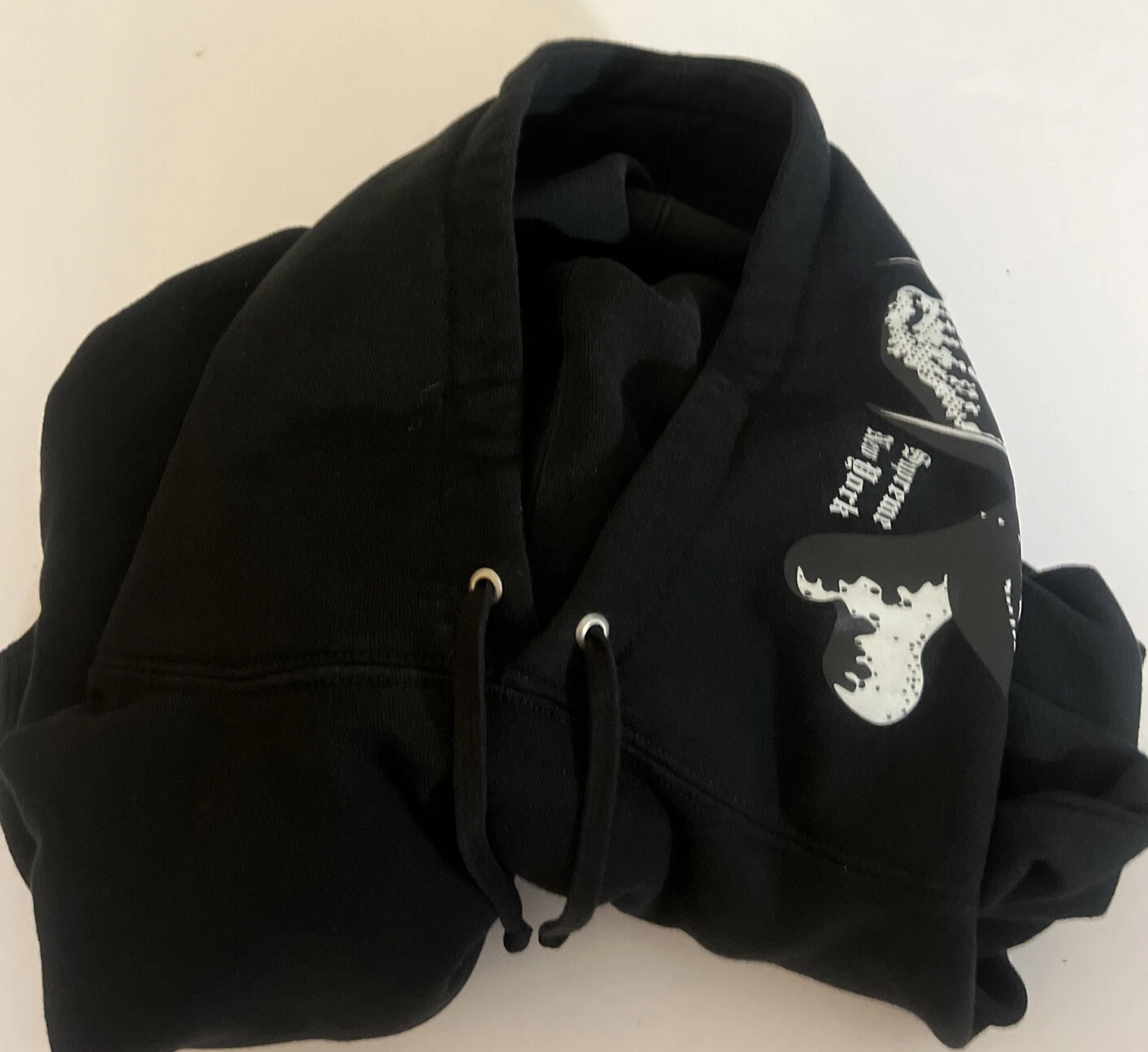 FELPA CON CAPPUCCIO SUPREME BOUNTY HUNTER NERA TAGLIA LARGE NUOVA (AUTENTICA) FW23