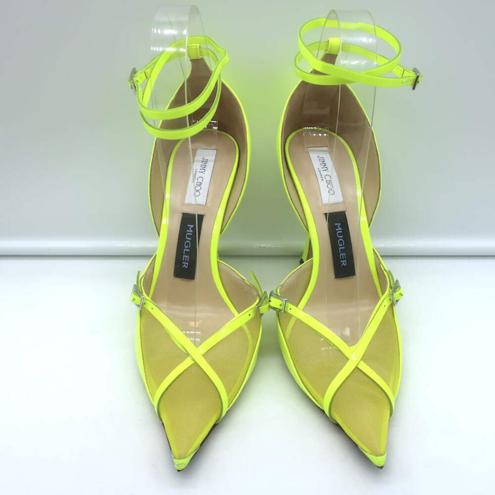 yellow ミュール Miss Z Mule - 100 mm Mules - Iridescent nappa leather