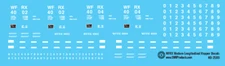 N Scale - WFRX Modern Longitudinal Hopper Decals