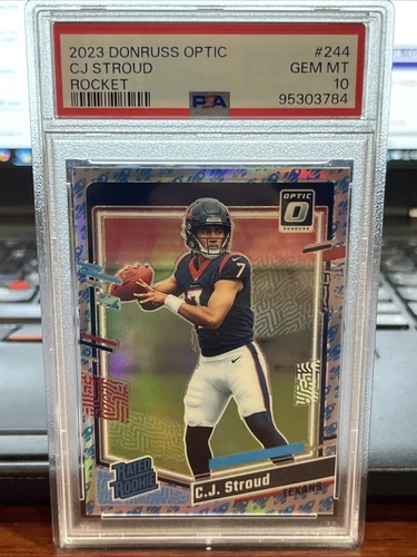 2023 Optic Rocket C.J. Stroud Rocket Emojis  SSP *ULTRA RARE* Texans PSA 10