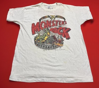 VINTAGE 1988 VAN HALEN Monsters Of Rock Vintage Concert Tour XL Healthknit