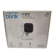 Blink Mini Indoor Plug-In HD Smart Security Camera Works with Alexa BCM00300U