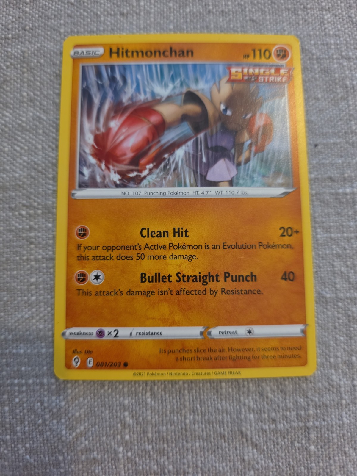 Pokemon Evolving Skies Hitmonchan 81/203