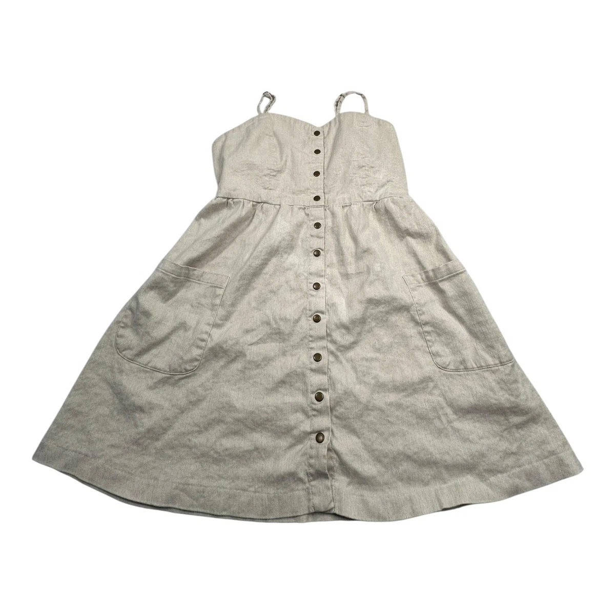Robe Forever 21 Plus Size 2X Noire Et Blanche à Rayures, Bretelles, Boutons, Coupe Crayon