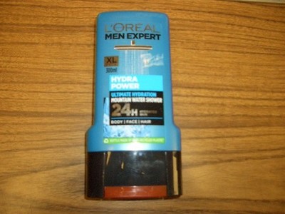 L'Oreal Men Expert Hydra Power-Body-Face-Hair-Mountain Water Shower-10.14 oz