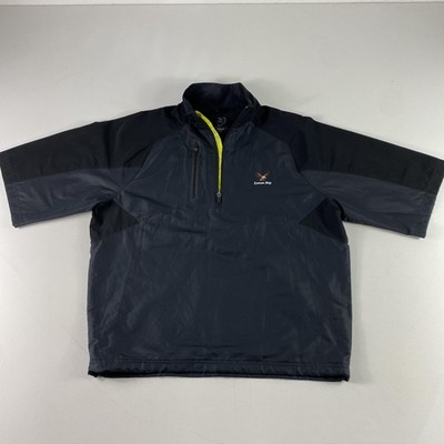 Zero Restriction Pullover Jacket Mens Medium Black Tour Series Lemon Bay Golf