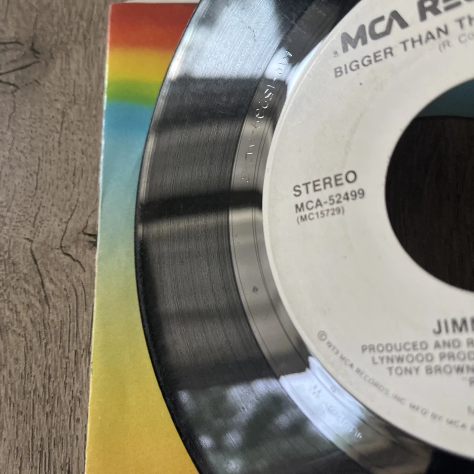 Jimmy Buffett – Bigger Than The Both Of Us / Come To The Moon 1984 PROMO 45 rpm Foto 4 de 4