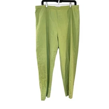 Fresh Produce Straight Leg Pants Pull On Size Large Green Beachy Resort Wear