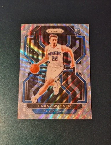 Franz Wagner 2021-22 Prizm SILVER WAVE PRIZM Rookie Card #310 RC Orlando Magic