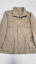 Vintage LL Bean Men's Large Barn Chore Jacket Tan Utility Khaki Handpick