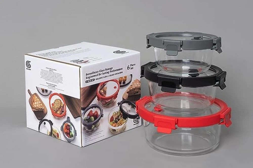 Genicook 6-Piece Small Round Glass Baby Food Storage Containers with Lids
Opens in a new window or t
