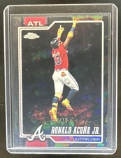 2026 Topps Chrome Sapphire Ronald Acuna Jr. Image Variation Black Refractor #/10