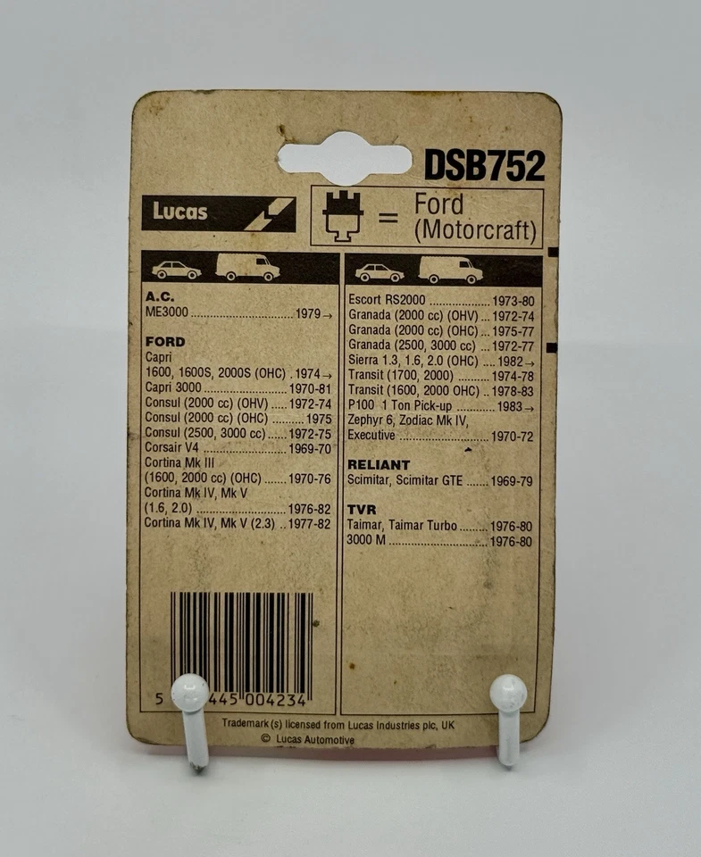 Lucas DSB752 Contact Sets - NOS - Classic Car - (Blister Pack) - Image 2 of 2