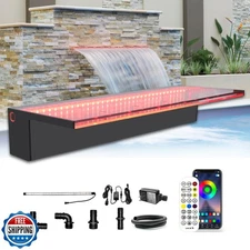 LONGRUN Waterfall Spillway, APP Control Multi-Color LED Light Out