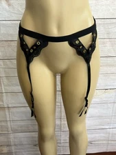 Seven Till Midnight Black Garter Belt Size L