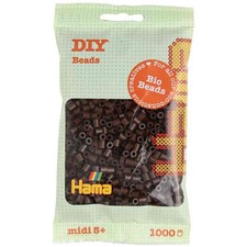 [190-12] Hama Perles à repasser Bio midi, sachet, marron
