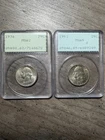 1936 Washington Quarter MS-62  And 1951 Washington Quarter Ms 65 PCGS Rattlers
