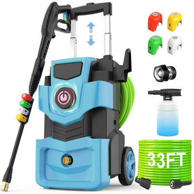 #ad #ad Adjustable Pressure Washer 5000PSI with 33FT Flexible Extension Hose 34FT P... $256.79