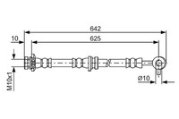 Bosch Bremsschlauch Links, Vorderachse U.A. FüR Nissan, Renault