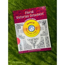 Dover Florid Victorian Ornament Book Clip Art Designs 377 Royalty Free No CD