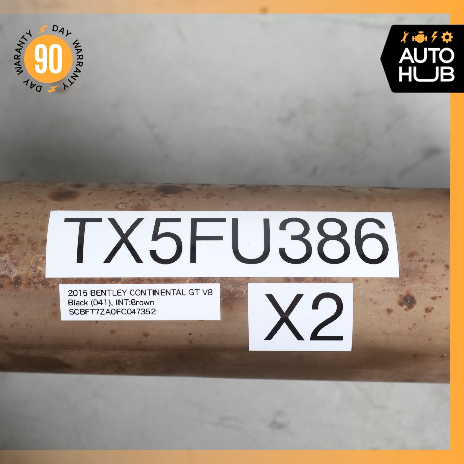 13-17 Bentley Continental GT GTС 4.0L V8 Exhaust Mufflers Set 3W0253611E OEM