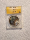 1887 MORGAN SILVER DOLLAR ANACS MS63 Toned