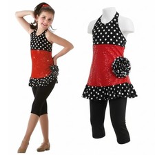 Lot of 17 That's What Girls Do 6-CXS 4-CS 7-6x7 Dance Costume Capri Pants  Top