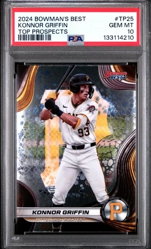2024 Bowman'S Best Top Prospects #TP25 Konnor Griffin PSA 10 GEM MINT